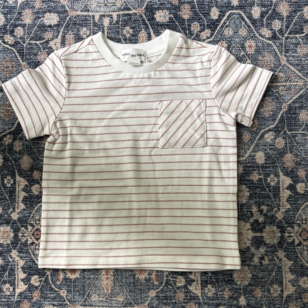 Miles the Label Striped Tee - Size 6-9 Months